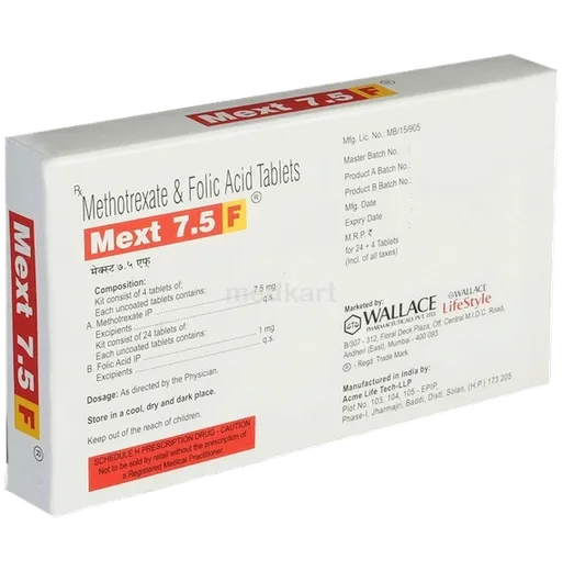mext f 7.5mg tablet 28's